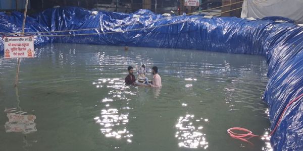 ठाणे ईस्ट में कृत्रिम झील की अनदेखी मात्र 88 गणेश विसर्जन,
