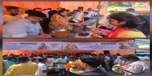 पीएम मोदी-किरण देव के जन्मदिन पर संजय मार्केट में महाभंडारा का आयोजन