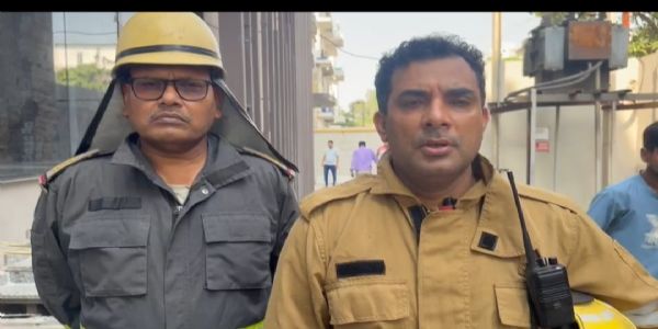 एक्सपोर्ट गारमेंट की कंपनी में लगी भयंकर आग