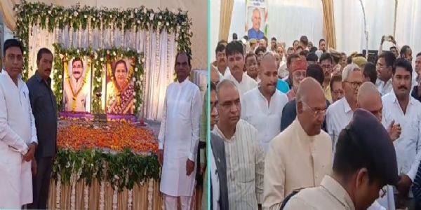 पूर्व मंत्री की पत्नी की तेरहवीं में फतेहपुर पहुंचे पूर्व राष्ट्रपति रामनाथ कोविंद