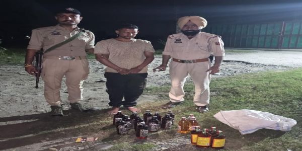 कीढ़ियां गंडियाल में अवैध शराब बरामद, एक गिरफ्तार