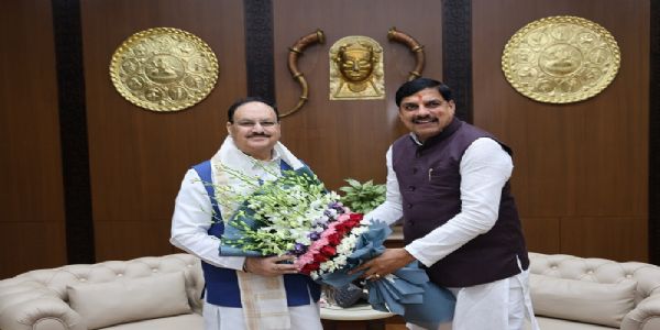 केंद्रीय मंत्री नड्डा से मिले मप्र के मुख्यमंत्री, प्रदेश से जुड़े लंबित मामलों सहित विभिन्न विषयों पर हुई चर्चा