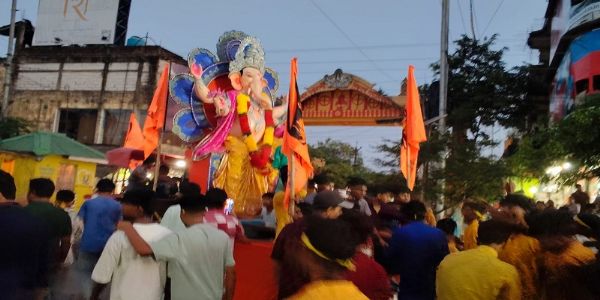 विश्वनाथ में पांच दिवसीय गणेशोत्सव धूमधाम के साथ संपन्न
