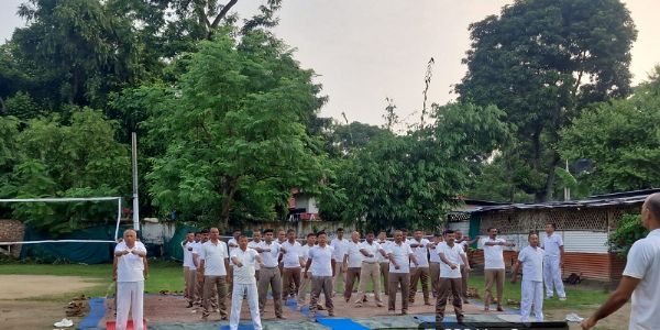 प्रथम वाहिनी एसएसबी की ‘डी’ समवाय न मोरीगांव में आयोजित किया योग कक्षा