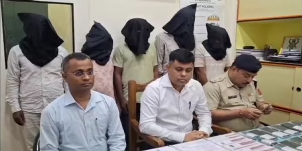 ऑनलाइन लॉटरी के नाम पर साइबर ठगी के आरोप में पांच गिरफ्तार