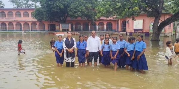 गंगा का जलस्तर घटने के बावजूद दियारा में संक्रमण का खतरा