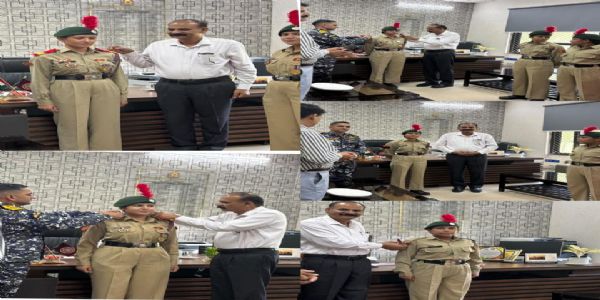 जीडीसी कठुआ में एनसीसी रैंक समारोह आयोजित