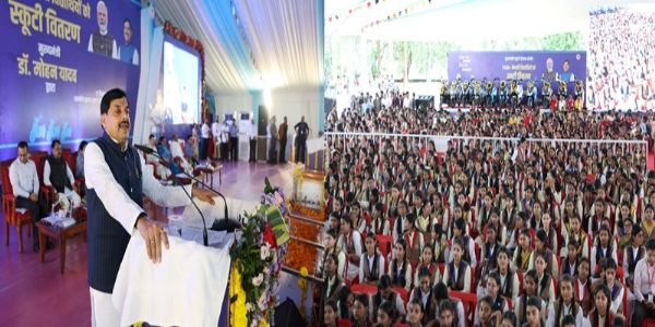 स्कूटी केवल वाहन नहीं, विद्यार्थियों की प्रतिभा, परिश्रम और आत्मविश्वास का है पुरस्कार : मोहन यादव