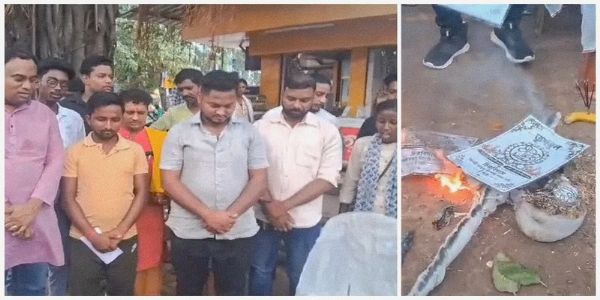 दुर्गापुर में भाजपा कार्यकर्ताओं ने तृणमूल का किया प्रतीकात्मक ‘श्राद्ध