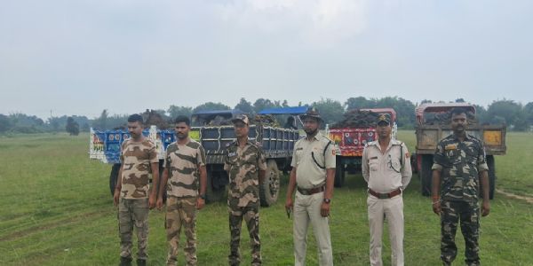 संयुक्त छापेमारी में 26.790 टन अवैध कोयला जब्त