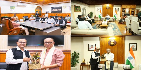 मणिपुर के राज्यपाल और मुख्यमंत्री से पूसीरे के महाप्रबंधक ने की भेंट वार्ता