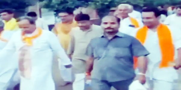 मथुरा में राज्यसभा सांसद ने लगाई सप्तकोसीय परिक्रमा