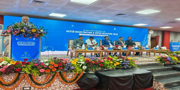 रांची में अंतरराष्ट्रीय सम्मेलन ‘वोटर रजिस्ट्रेशन एंड रजिस्टर्स 2026’ शुरू, मतदाता सूची की शुद्धता और समावेशन पर जोर