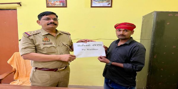 साइबर ठगी के 49,350 रुपये पुलिस ने कराए वापस