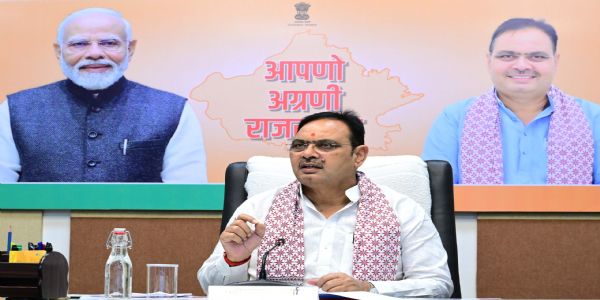 मुख्यमंत्री भजनलाल शर्मा ने ली उच्च स्तरीय बैठक, पांच हजार से अधिक आबादी वाले गांवों में बनेंगे अटल प्रगति पथ