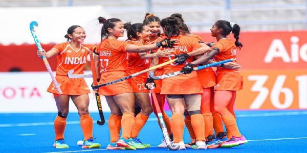 भारतीय महिला टीम खिलाड़ी (फोटो- हॉकी इंडिया सोशल मीडिया एक्स) भारतीय महिला टीम खिलाड़ी (फोटो- हॉकी इंडिया सोशल मीडिया एक्स)