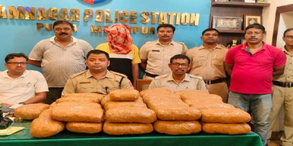 40 किलो गांजा के साथ एक गिरफ्तार