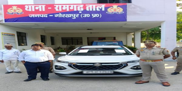 गोरखपुर में गैंगस्टर की आठ लाख से अधिक कीमत की चार पहिया वाहन जब्त