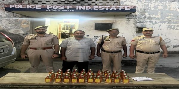हटली रोड पर अवैध शराब बरामद, एक गिरफ्तार