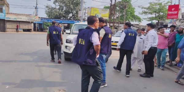 भागड में एनआईए की टीम भागड में एनआईए की टीम