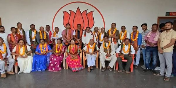 शिक्षकाें के सम्मान कार्यक्रम में 50 सेवानिवृत्त शिक्षकों ने भाजपा की सदस्यता ग्रहण की