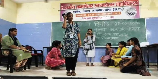नमो सेवा गाथा के तहत विद्यार्थियों ने नुक्कड़ नाटक से दिया जनजागरूकता का संदेश
