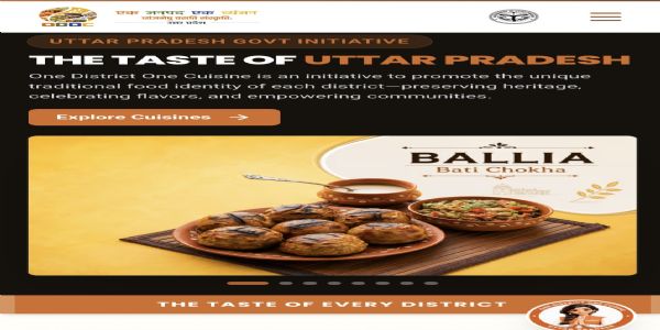 यूपी सरकार ने लॉन्च किया ‘वन डिस्ट्रिक्ट वन कुज़ीन’ का आधिकारिक पोर्टल