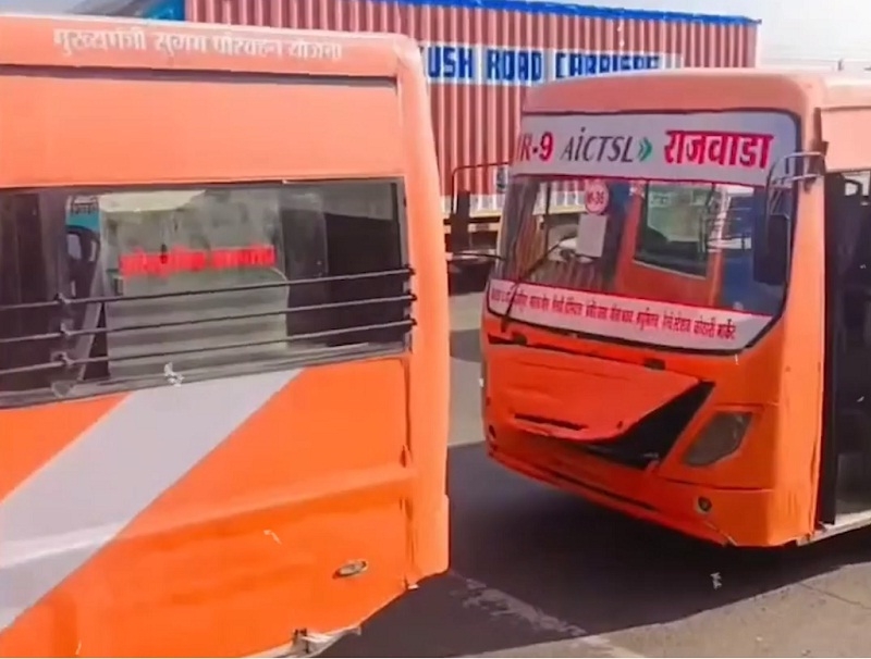सुमम परिवहन सेवा में शामिल पुरानी बसे सुमम परिवहन सेवा में शामिल पुरानी बसे