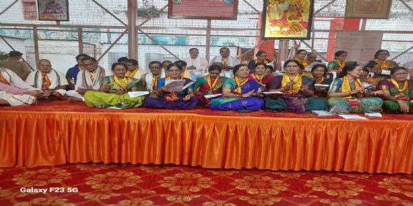 श्री रामजन्मभूमि में उडुपी से आई मातृशक्तियों ने श्री राम के गाये भजन