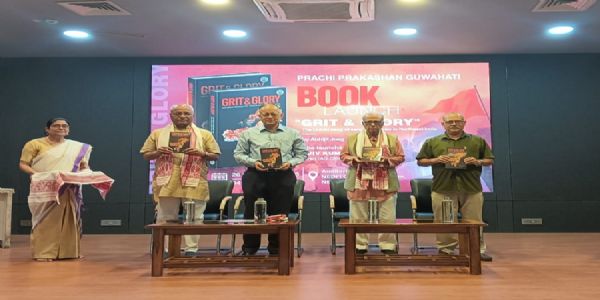 पूर्वोत्तर में संघ के कार्यों पर रचित पुस्तक ग्रीट एंड ग्लोरी का विमोचन
