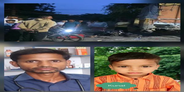 तेज रफ्तार बाइक ट्रक में घुसी, चाचा-भतीजे की मौत