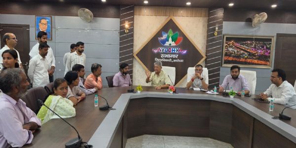 नाका क्षेत्र के 14 कोसी परिक्रमा मार्ग प्रभावित परिवारों के मुआवजे एवं पुनर्वास पर बनी सहमति