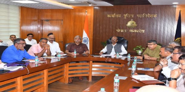 अमित शाह के प्रस्तावित मध्य प्रदेश दौरे की तैयारियों की डीजीपी ने की समीक्षा