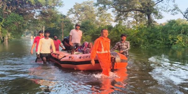 एसएसबी 21वीं वाहिनी  का बाढ़ राहत एवं बचाव अभियान  हो रहा युद्ध स्तर पर
