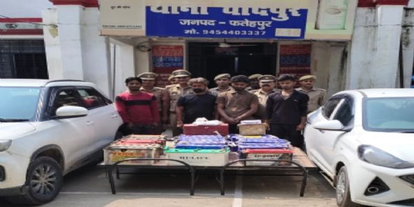 अंतरजनपदीय बैटरी चोर गिरोह के चार सदस्य गिरफ्तार