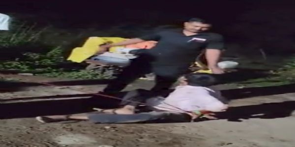 राजगढ़ : चोरों की आहट से जागे ग्रामीण, संदिग्ध को रस्सी से बांधकर पुलिस को सौंपा
