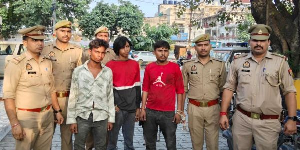 केमिकल फैक्ट्री में चौकीदार दंपति को पीटकर लूट करने वाले तीन आरोपित गिरफ्तार