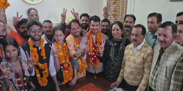 मसूरी एमपीजी कॉलेज छात्रसंघ चुनाव में एबीवीपी का दबदबा, तीन प्रमुख पदों पर जीत