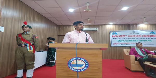 फकीराग्राम कॉलेज में ‘सेवा संकल्प अभियान’ के तहत सड़क सुरक्षा जागरूकता सभा