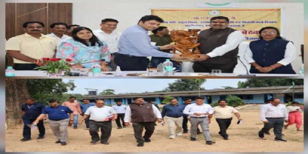 स्कूल शिक्षा मंत्री गजेन्द्र यादव ने पुसनार स्थित पोटा केबिन आवासीय विद्यालय का निरीक्षण किया