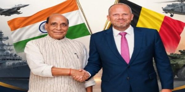भारत-बेल्जियम रक्षा संबंधों और औद्योगिक सहयोग को मजबूत करने पर हुई चर्चा