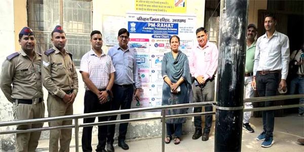 सड़क हादसा पीड़ितों के लिए कैशलेस उपचार योजना का प्रचार