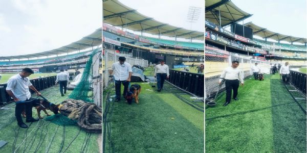 प्रथम वाहिनी एसएसबी ने चलाया भारत-वेस्टइंडीज एक दिवसीय क्रिकेट मैच से पूर्व एंटी-सैबोटाज चेकिंग