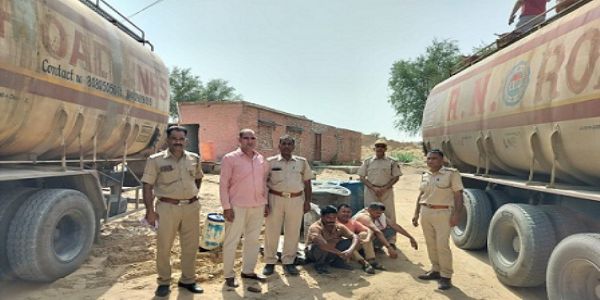 लाखों रूपये की कीमत का स्प्रिट बरामद