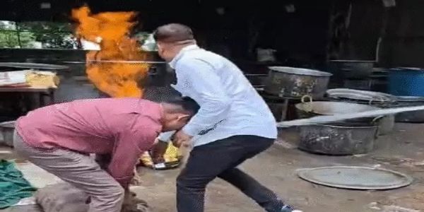 जन्माष्टमी पर इस्कॉन मंदिर में गैस सिलेंडर में लगी आग
