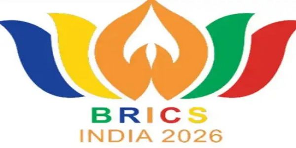 आई-ब्रिक्स शिखर सम्मेलन के लोगो का प्रतीकात्मक चित्र आई-ब्रिक्स शिखर सम्मेलन के लोगो का प्रतीकात्मक चित्र