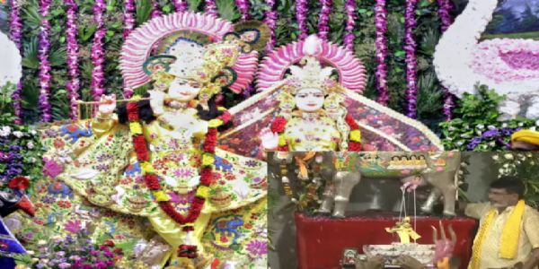 मथुरा में धूमधाम से मनाया गया श्रीकृष्ण जन्मोत्सव, द्वापर की फिर लौटी काली रात, जन्मभूमि में प्रकटे पालनहार