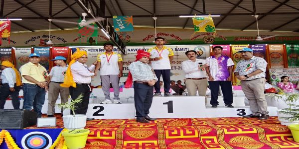 ऑल इंडिया नवोदय स्कूल तीरंदाजी प्रतियोगिता में कृष्णा ने जीते तीन पदक