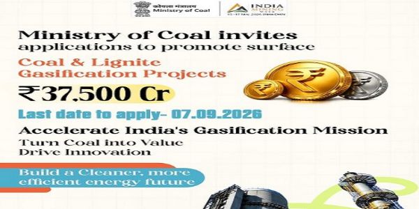 कोयला मंत्रालय ने 37,500 करोड़ रुपये की गैसीफिकेशन स्कीम में 