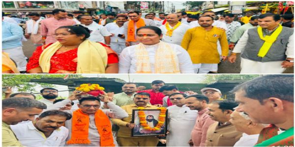 राजगढ़ः संत रविदास जयंती पर ब्यावरा में निकली कलश वंदन यात्रा